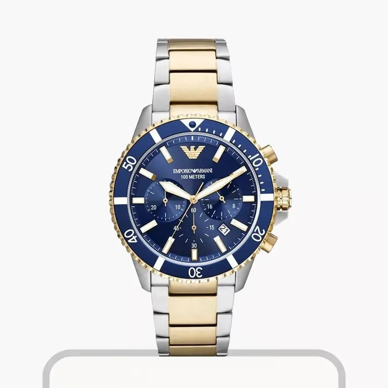 Emporio Armani Mario Chronograph Blue Dial Men's Watch | AR11362